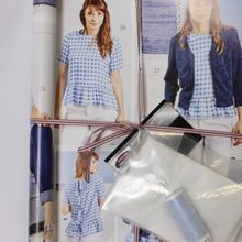Blauwe blouse met print viscose van Milliblu's - Voordeelpakket